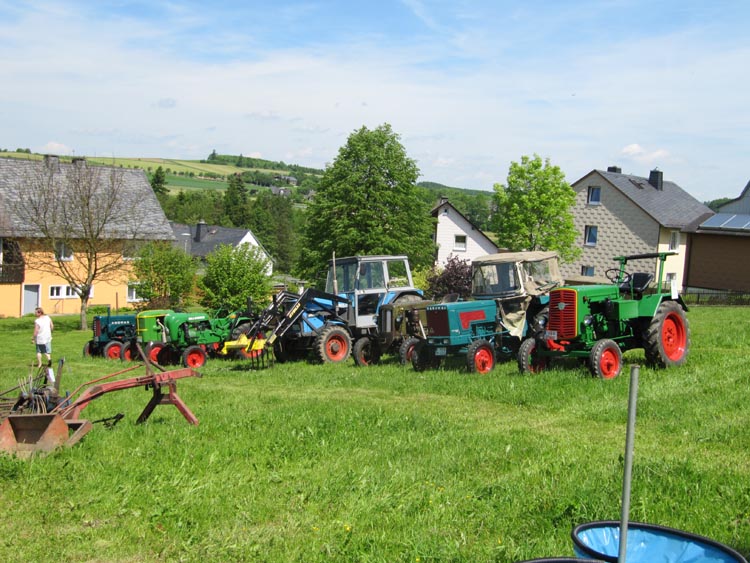 Oldtimer-Traktoren bei der 600-Jahr-Feier